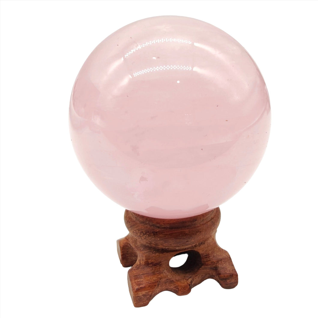 Rose Quartz Sphere + Star # 100