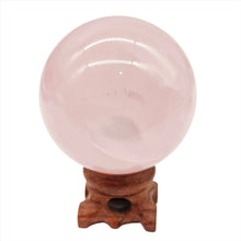 Load image into Gallery viewer, Rose Quartz Sphere + Star # 102
