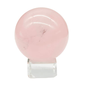 Rose Quartz Sphere + Star # 82