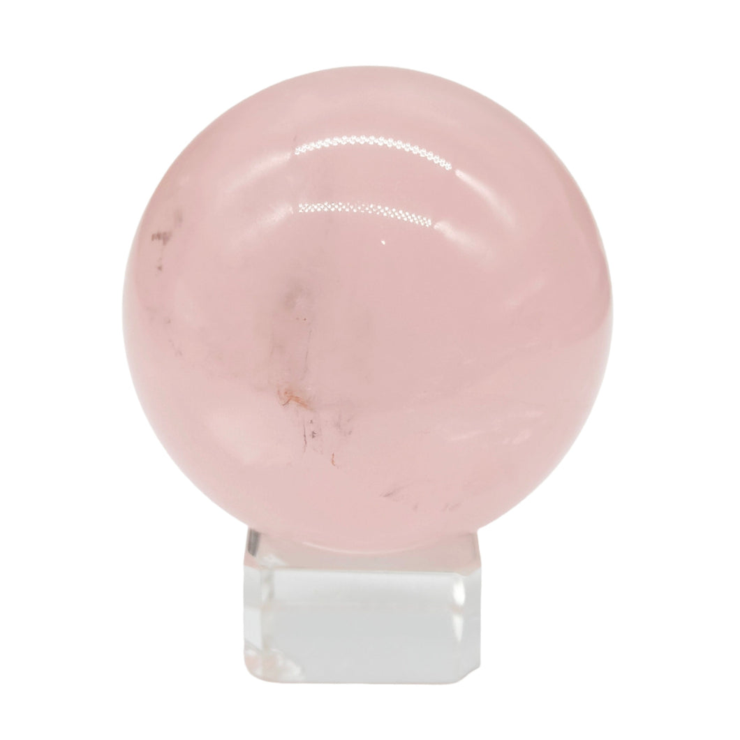 Rose Quartz Sphere + Star # 35