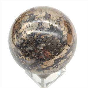 Pyrite in Magnetite Sphere # 138