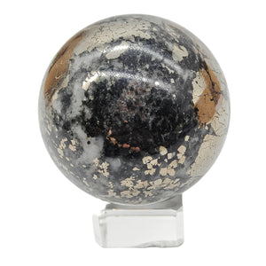 Pyrite in Magnetite Sphere # 146