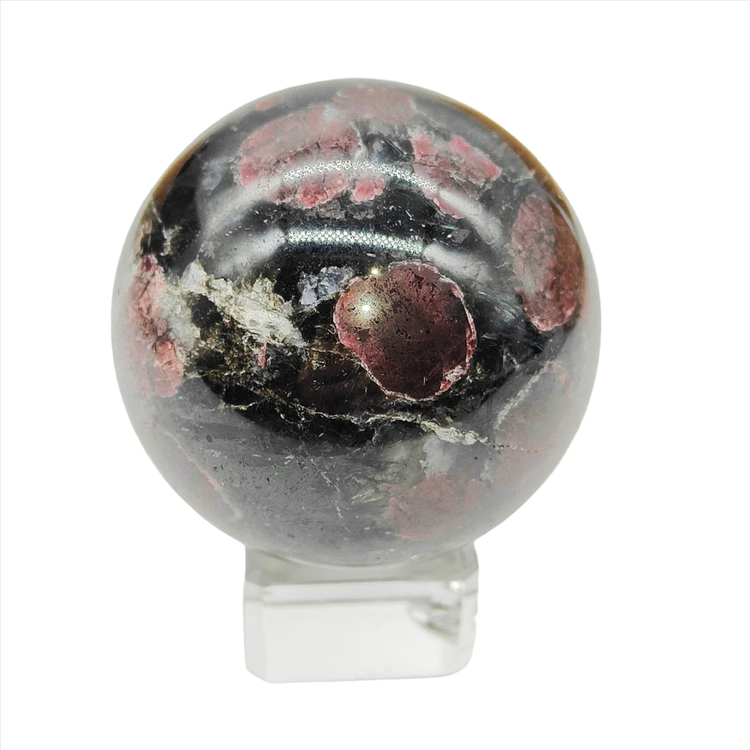 Arfvedsonite + Garnet Sphere # 186