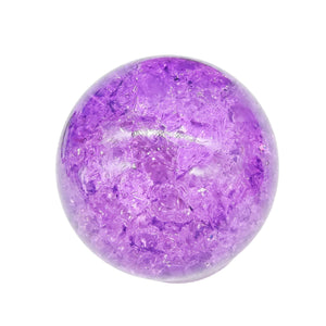 Fire & Ice Quartz Sphere - Purple & Magenta