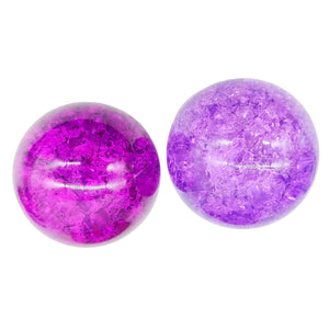 Fire & Ice Quartz Sphere - Purple & Magenta