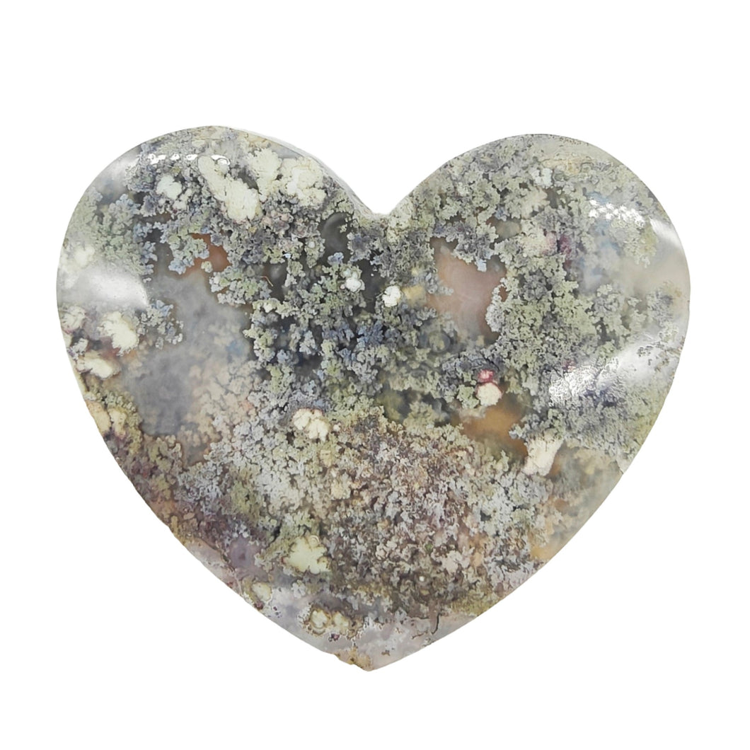 Moss Agate Heart # 102