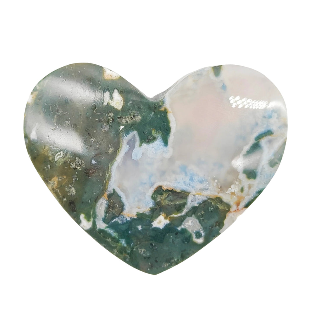 Moss Agate Heart # 103