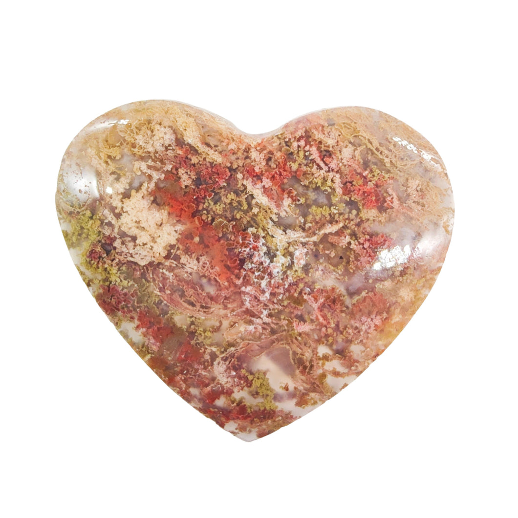 Moss Agate Heart # 104