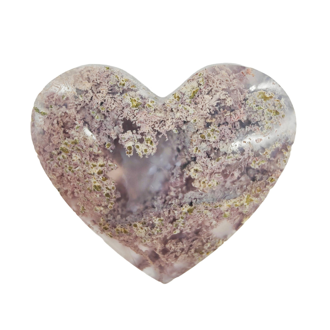 Moss Agate Heart # 106