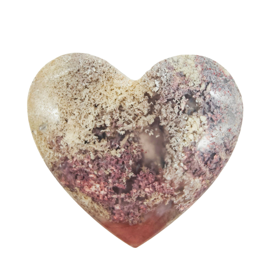 Moss Agate Heart # 107