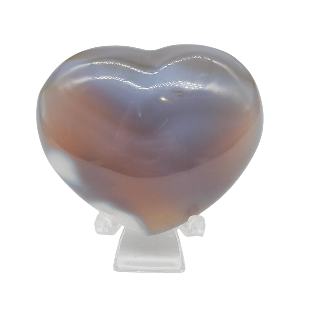 Orca Agate Heart # 124