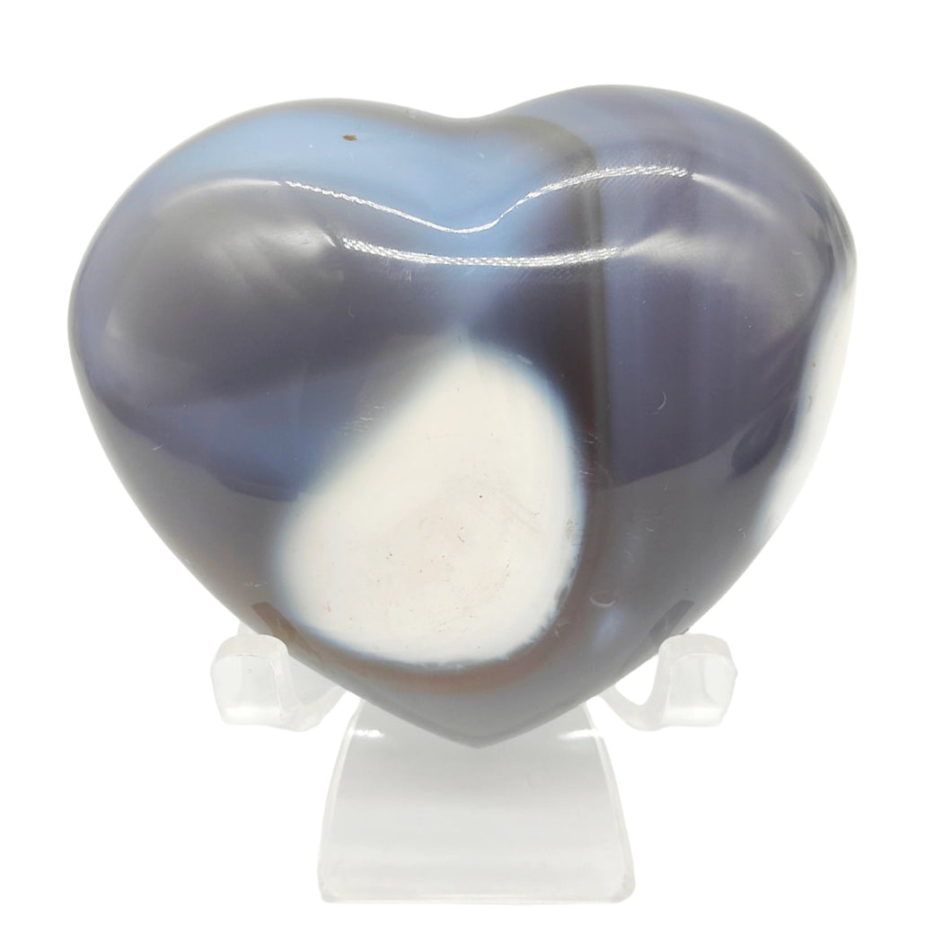 Orca Agate Heart # 19