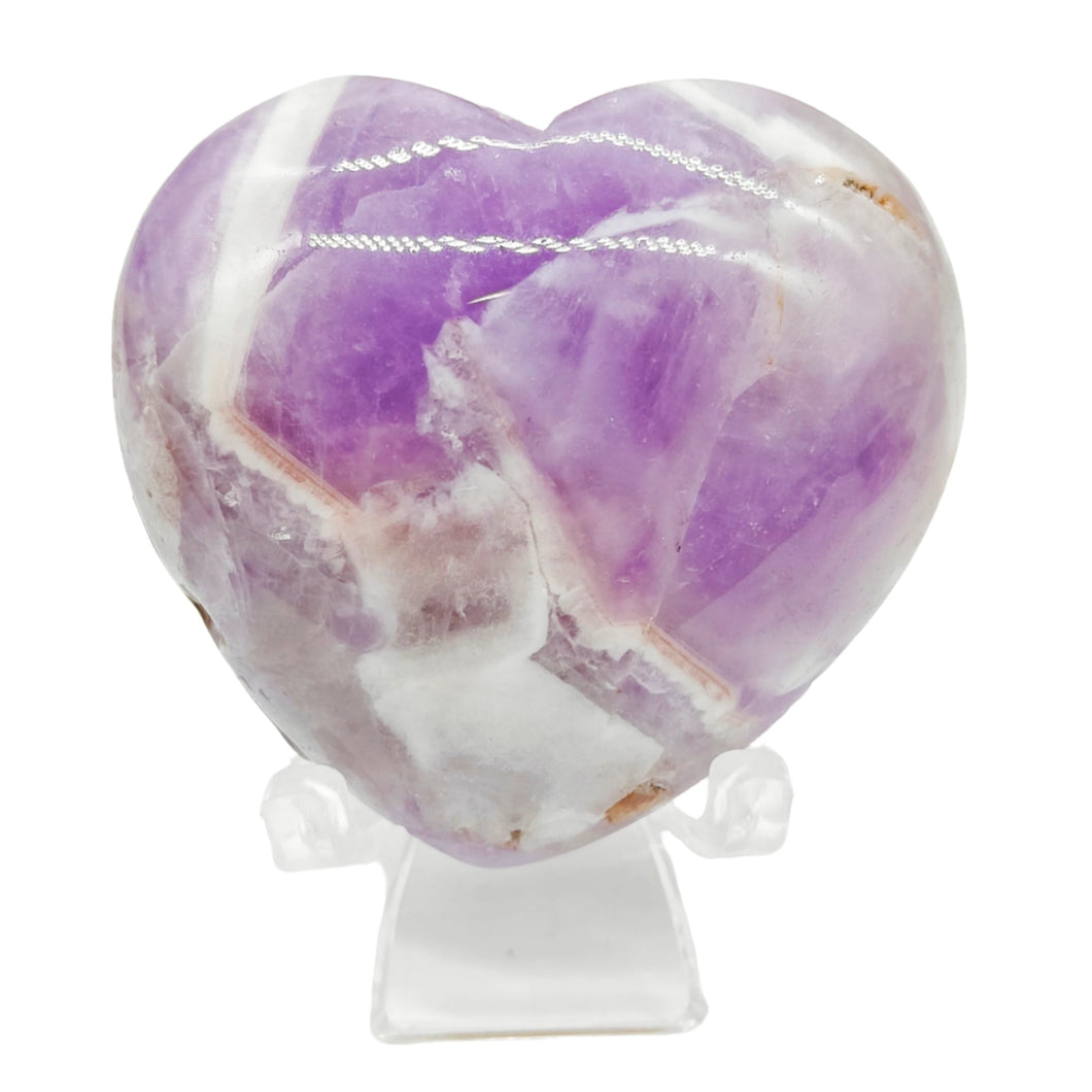 Chevron Amethyst Heart # 126