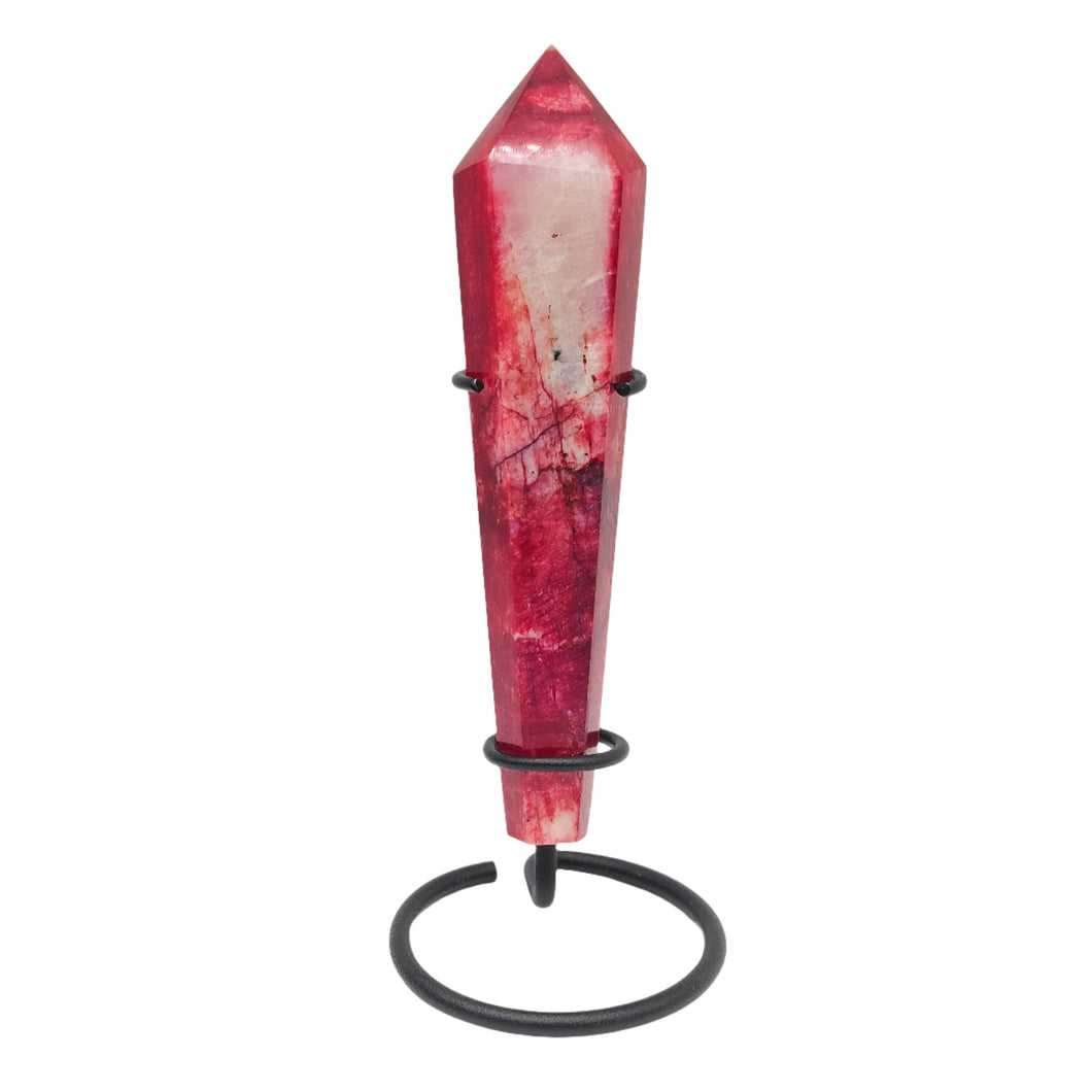 Red Moonstone Wand + Stand # 151