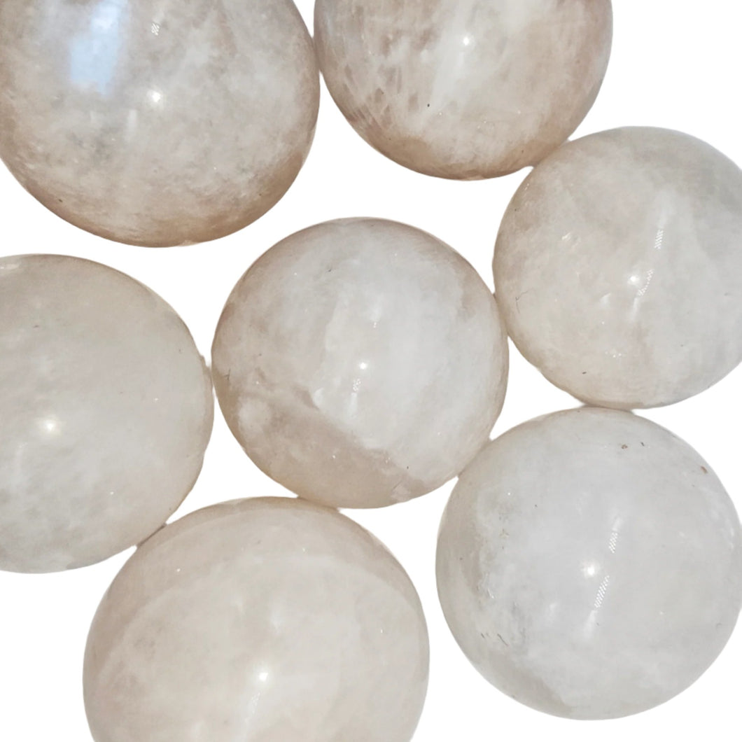 Rainbow Moonstone Spheres