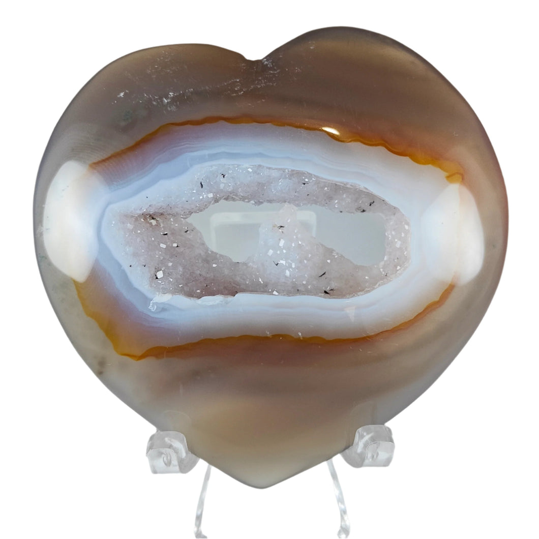 Druzy Agate Heart # 148