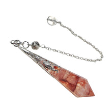 Load image into Gallery viewer, Fire Quartz Pendulum # 105
