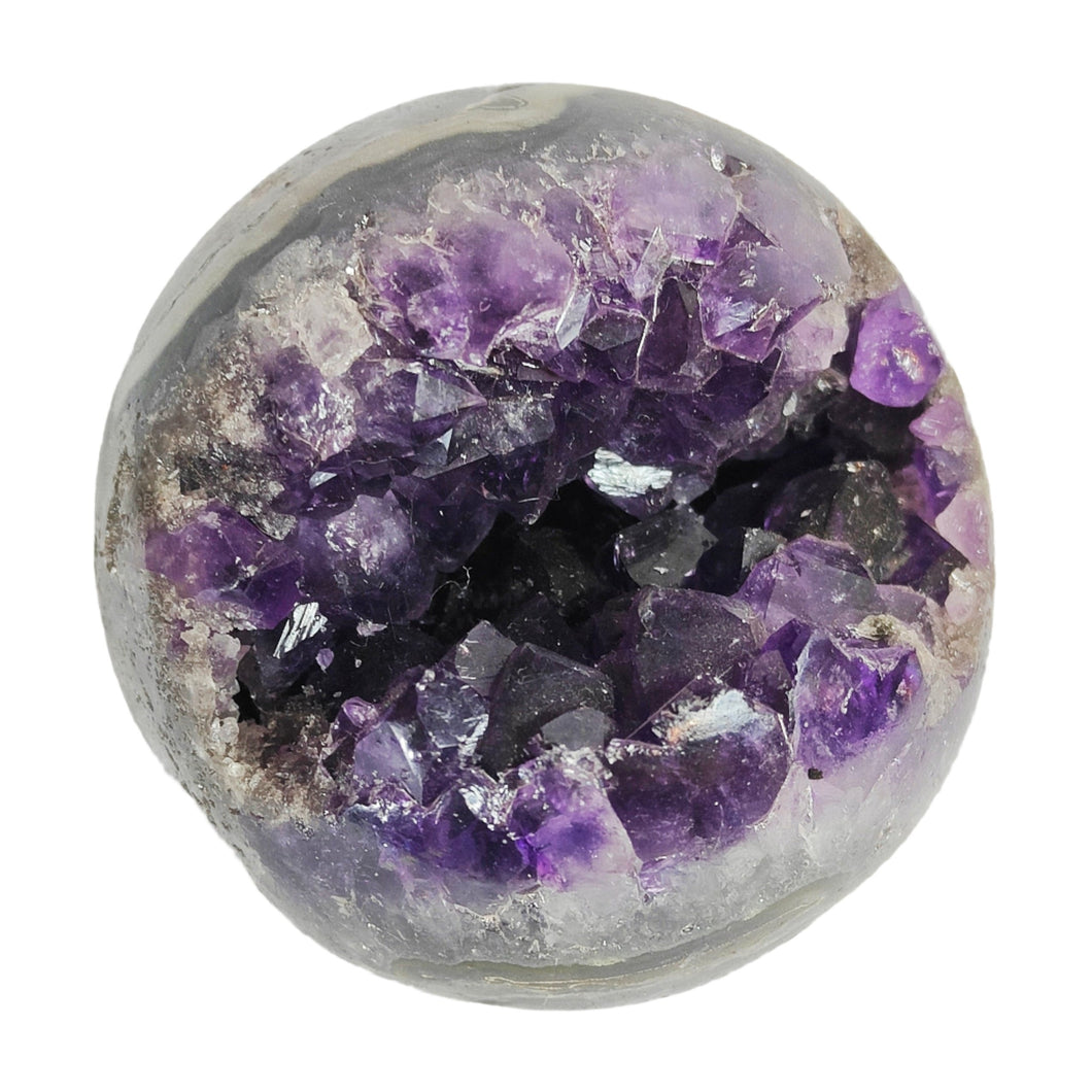 Amethyst Druzy Cluster Sphere # 111