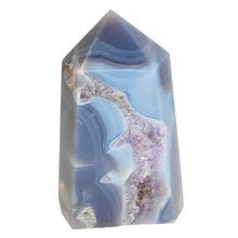 Load image into Gallery viewer, Agate + Amethyst Druzy Point # 43
