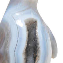 Load image into Gallery viewer, Agate Druzy Penguin # 124
