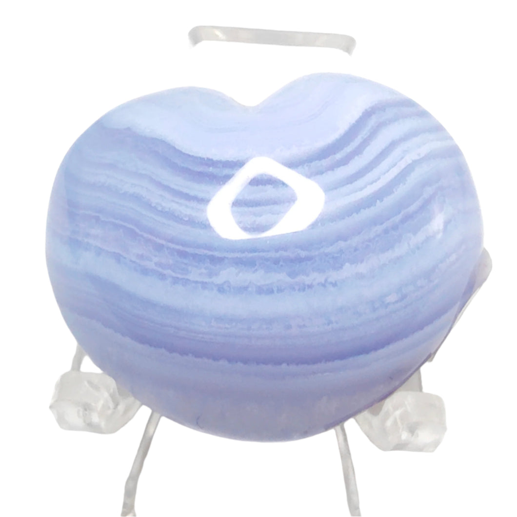 Blue Lace Agate Heart # 32