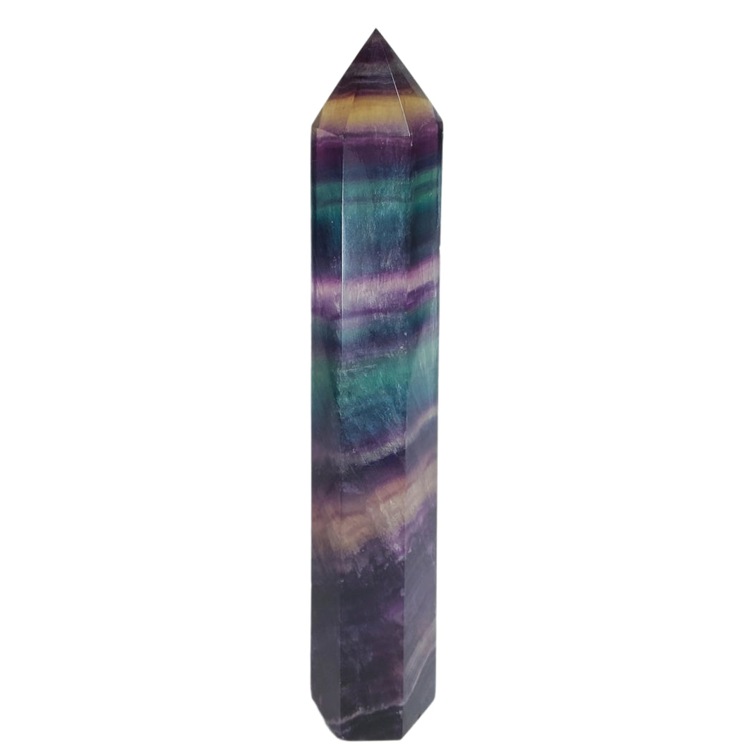 Rainbow Fluorite Tower # 28