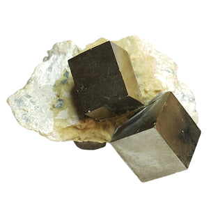 Pyrite Cubes in Matrix Stone # 116