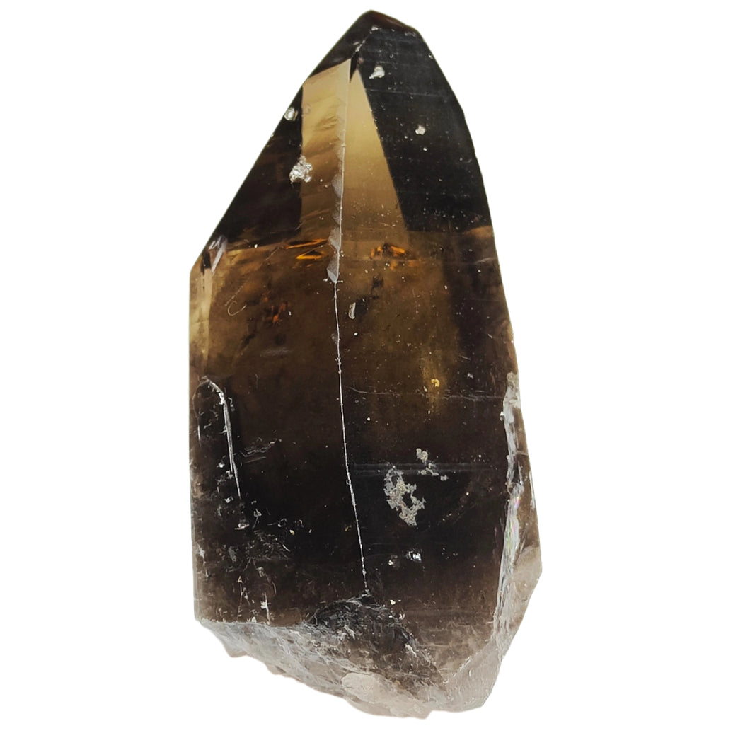 Smoky Quartz + Amethyst Record Keeper Point # 24