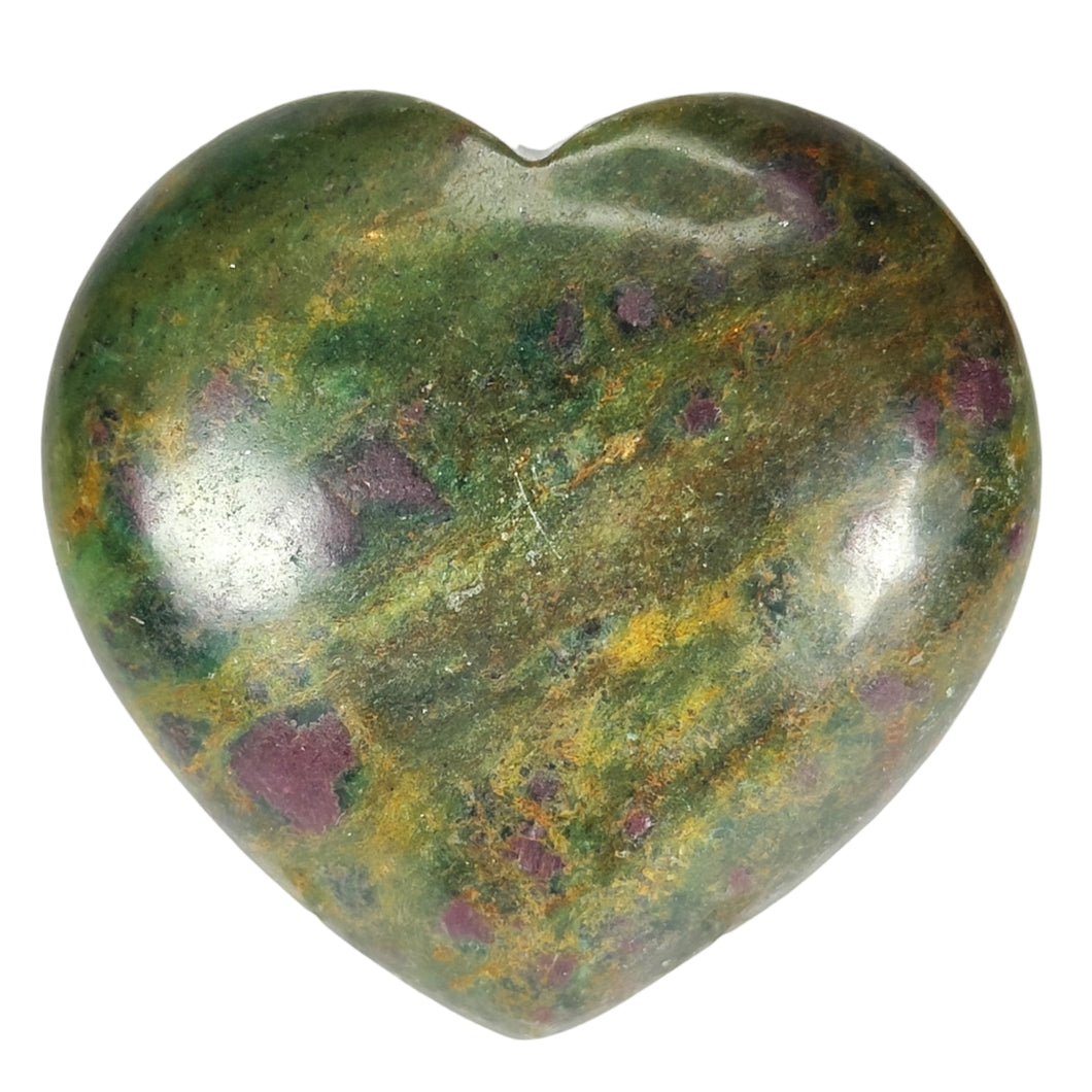 Ruby in Fuchsite Heart # 73