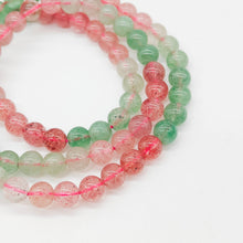 Load image into Gallery viewer, Red / Green Strawberry Quartz Bracelet
