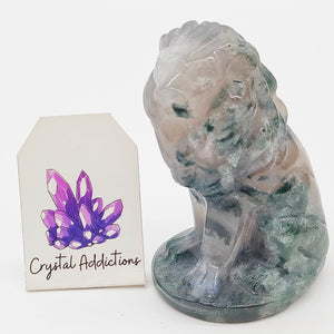 Moss Agate Lion # 86