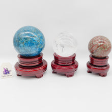 Load image into Gallery viewer, Wooden Sphere Stand with Felt
