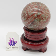 Load image into Gallery viewer, Wooden Sphere Stand with Felt
