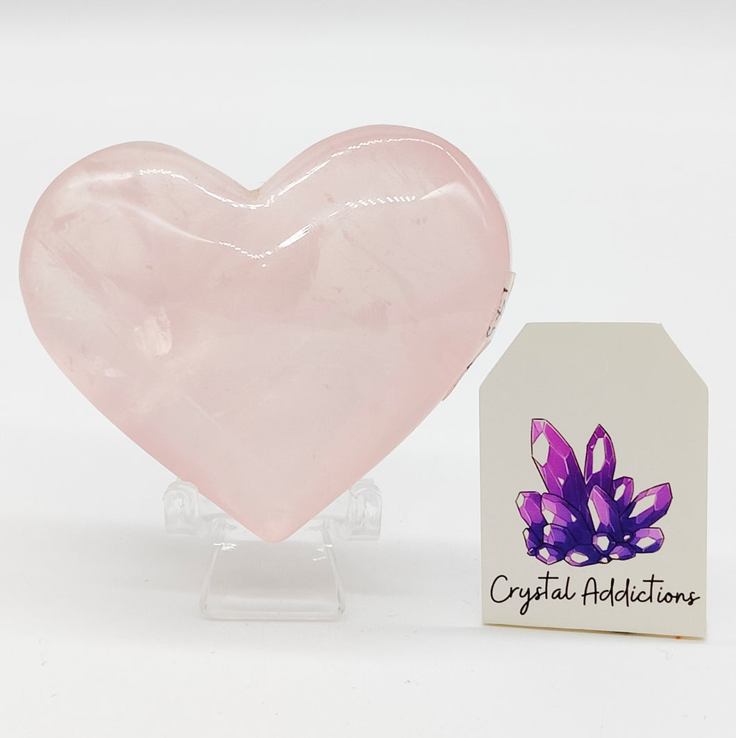 Rose Quartz 'Star' Heart # 93