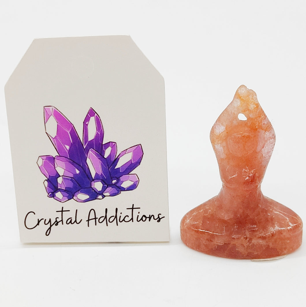 Strawberry Quartz Mini Yoga Goddess #94