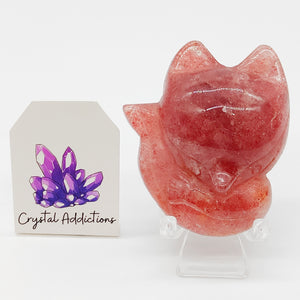 Strawberry Quartz Fox # 107