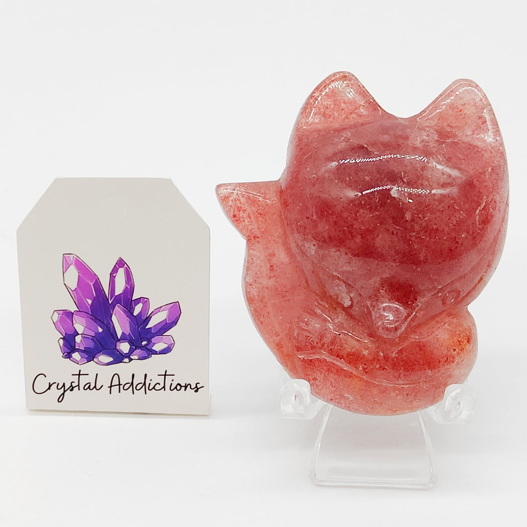 Strawberry Quartz Fox # 107