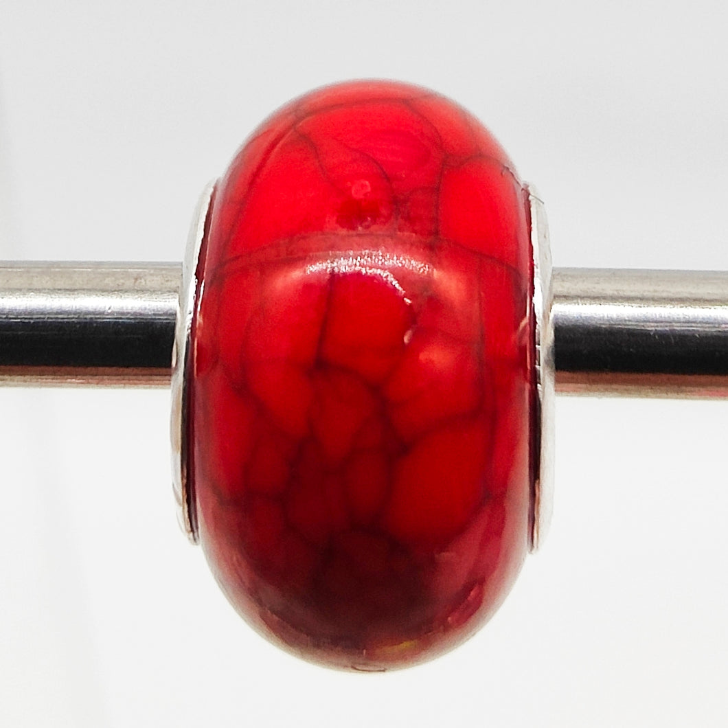 Pandora Inspired Charms - Coloured Plain Red