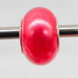 Pandora Inspired Charms - Coloured Plain Red