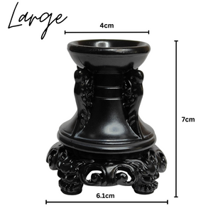 Black Resin Sphere Stands