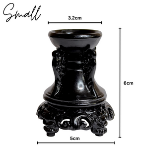 Black Resin Sphere Stands