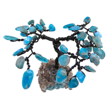 Load image into Gallery viewer, Apatite Chip Tree on Raw Apatite Base
