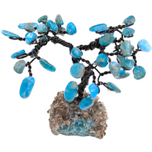 Load image into Gallery viewer, Apatite Chip Tree on Raw Apatite Base
