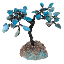 Load image into Gallery viewer, Apatite Chip Tree on Raw Apatite Base
