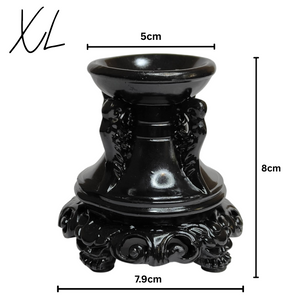 Black Resin Sphere Stands