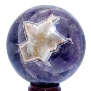 Chevron Amethyst Sphere XL #100