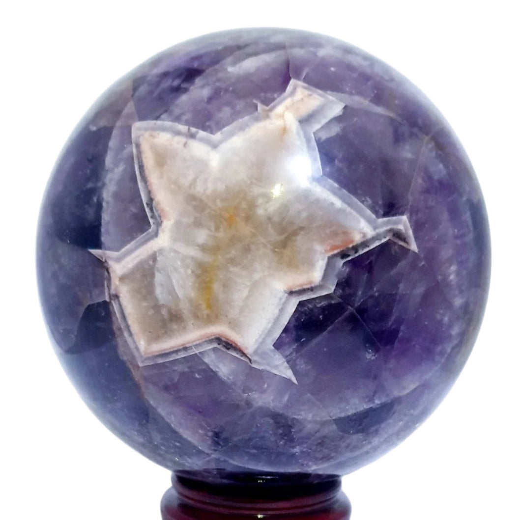 Chevron Amethyst Sphere XL #100