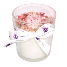 Load image into Gallery viewer, Vulva Candle + Rhodochrosite Chips
