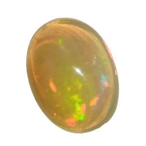 White Opal Oval Gemstone # 190