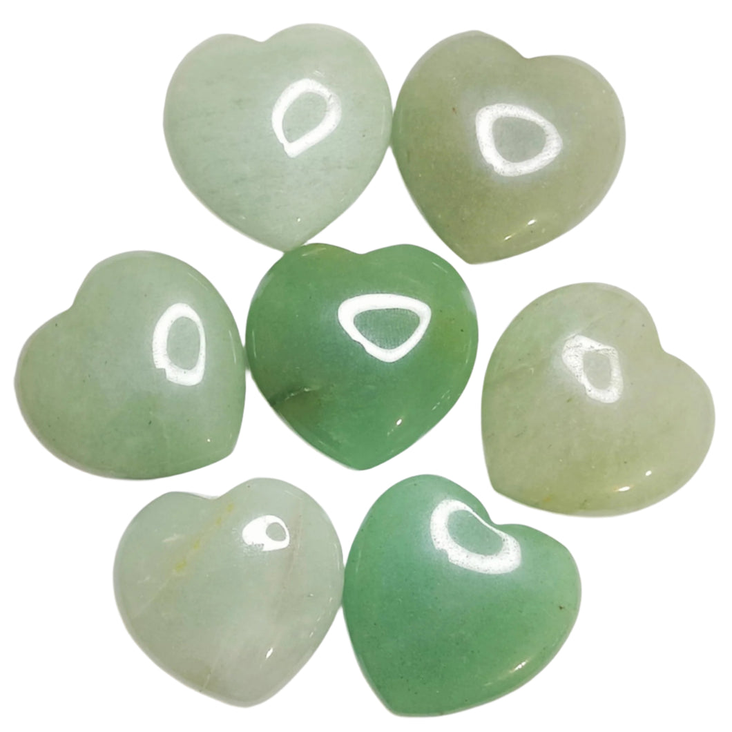 Green Aventurine Medium Hearts